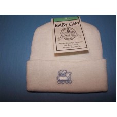 Boys Newborn Cap with Train