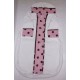 Pink and Brown Dot Infant Bath Sack