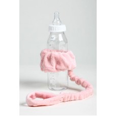 Pink MinkyDot Bottle/Sippy Cup Holder