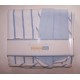 Cotton Knit Blue Stripe Receiving Blanket