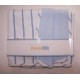 Cotton Knit Blue Stripe Receiving Blanket