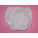 Diaper Cover |  Pink Ribbon Trim