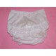 White Ruffled Diaper Cover