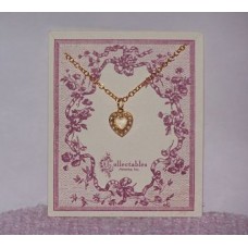 Little Girls Heart Filled with "Pearls" Necklace