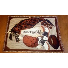 Tapestry Woven Vintage Cheer Throw